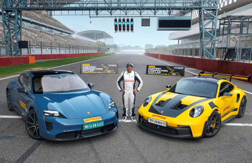 Porsche 911 GT3 RS and Taycan Turbo S Rewrite History at Buddh International Circuit | Auto Trader UAE