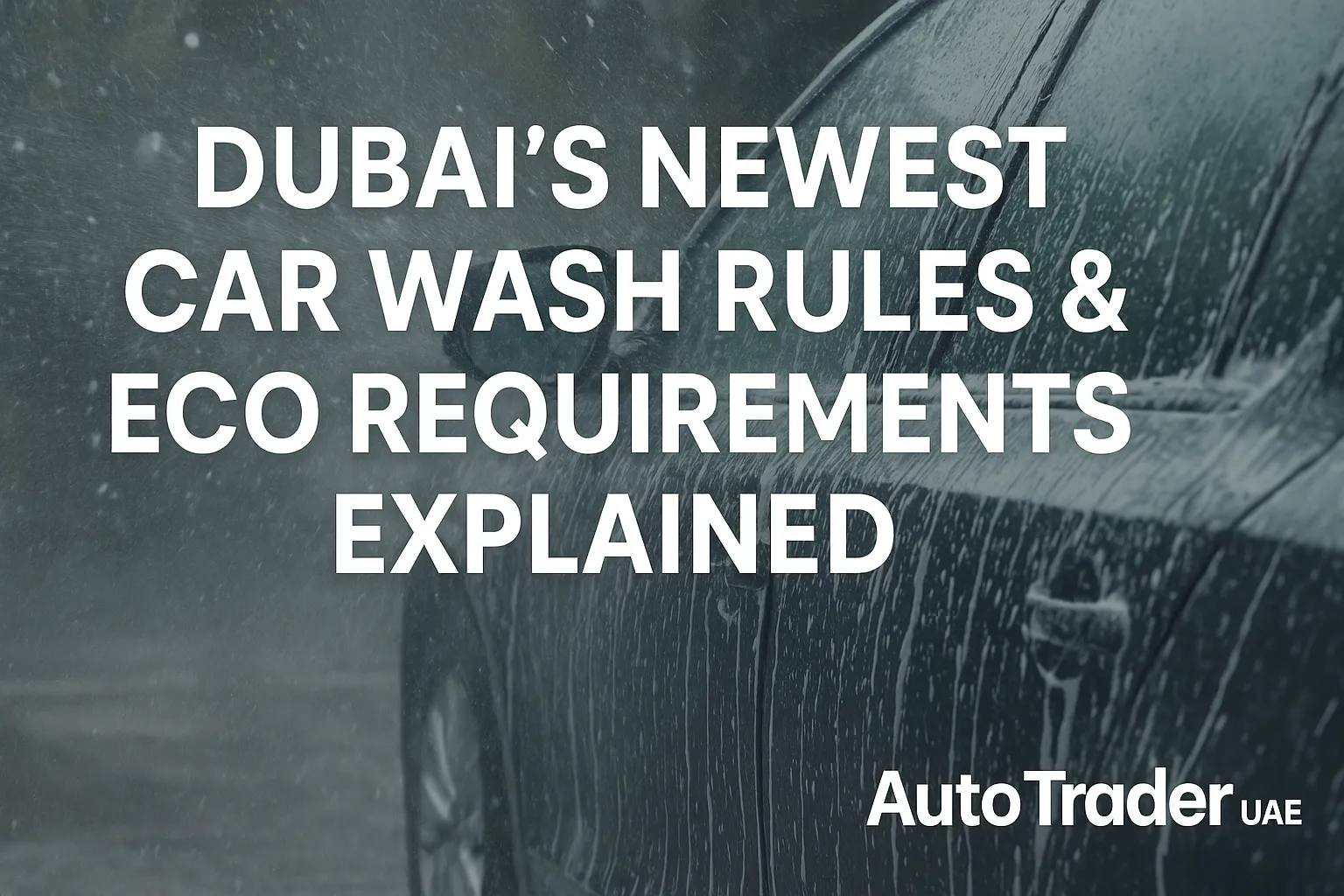 Dubai Car Wash Rules 2025: New Eco Washing Laws Explained | Auto Trader UAE