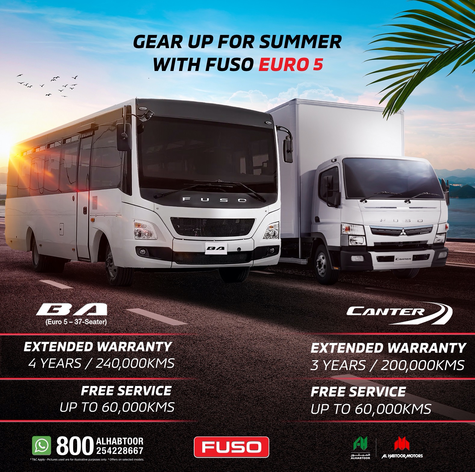 Al Habtoor Motors Summer Deals on FUSO Canter Euro 5 and BA Bus | Auto Trader UAE