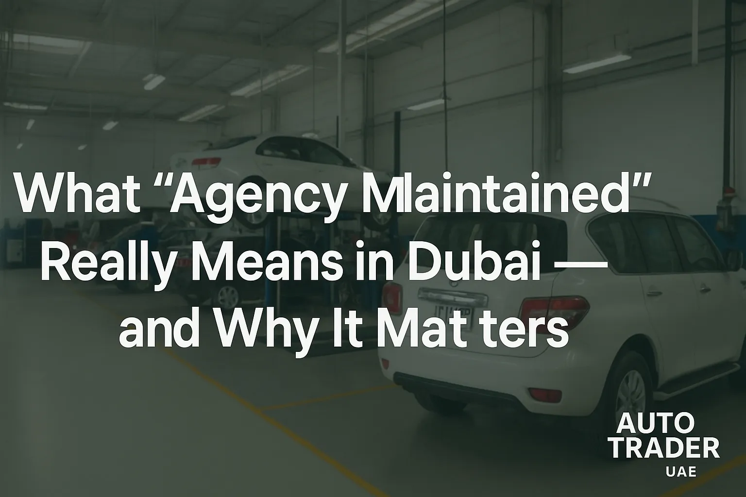 What “Agency Maintained” Means in Dubai Car Market | Auto Trader UAE