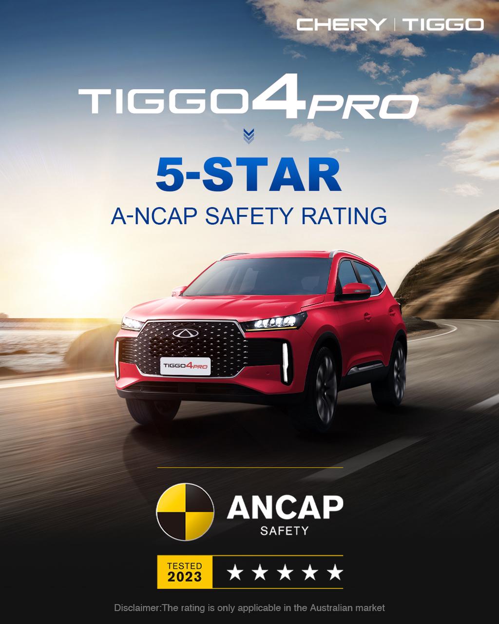 Chery TIGGO 4, 7 & 8 Secure 5-Star ANCAP Safety Ratings – A New Benchmark | Auto Trader UAE
