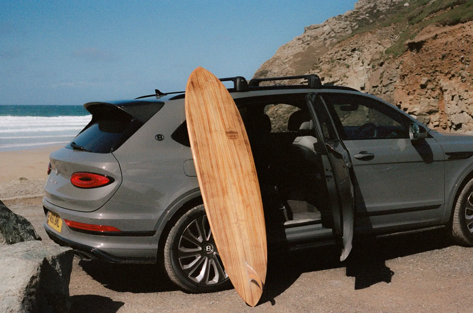 Bentley Unveils Bespoke Koa Surfboard with Marnie Rays & Otter Surfboards | Auto Trader UAE