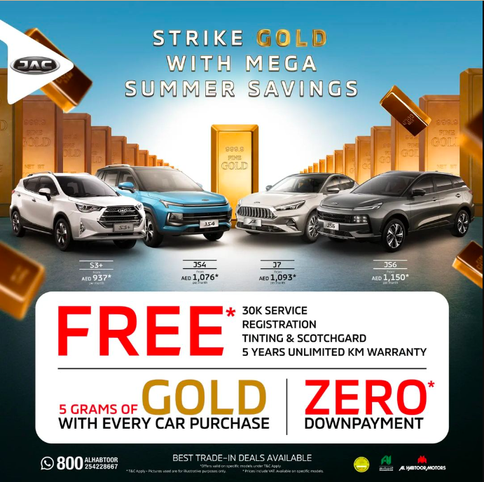 Summer Savings Alert: Great Deals on JAC Models at Al Habtoor Motors | Auto Trader UAE