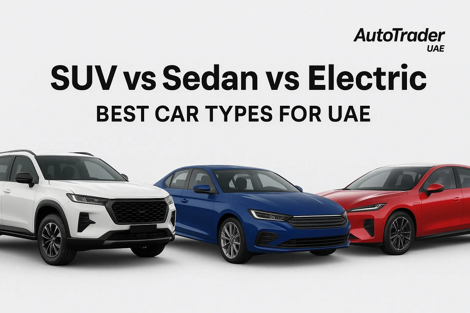 SUV vs Sedan vs Electric: Best Car Types for UAE Drivers | Auto Trader UAE