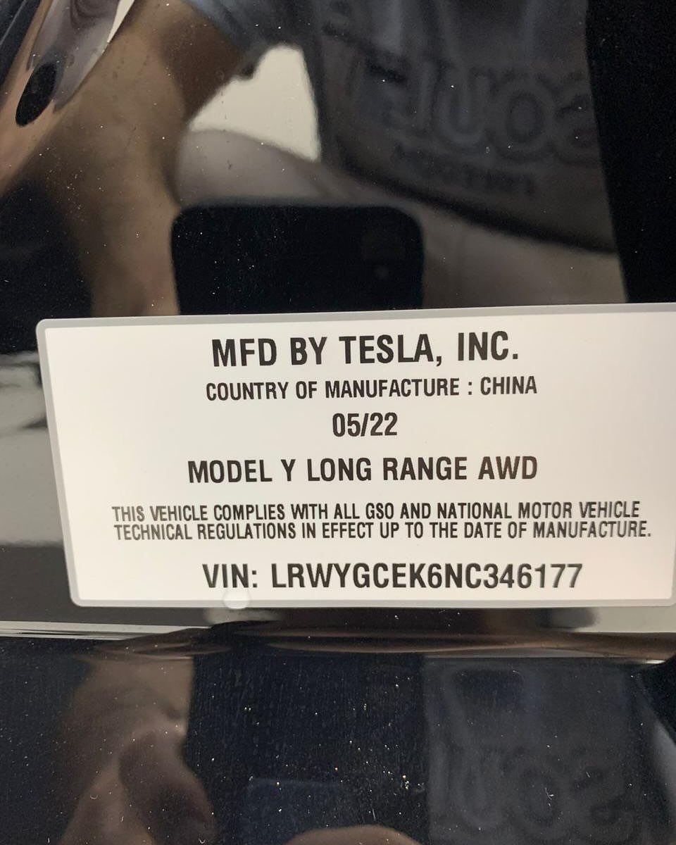 2022 Tesla Model Y Long Range
