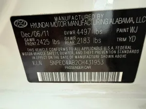 2012 Hyundai Sonata SE