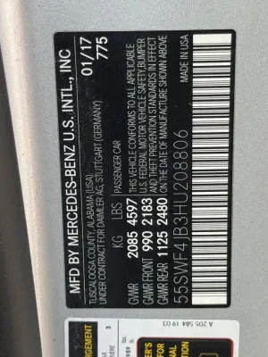 2017 مرسيدس-بنز آلفئة - C C300