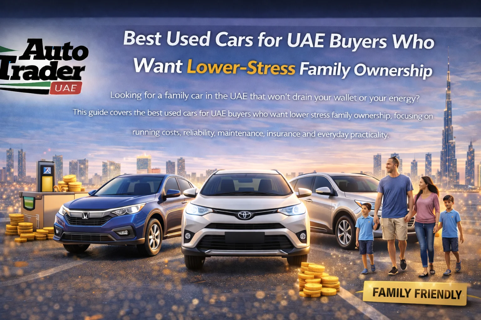 Toyota RAV4 driving on a city road in the UAE