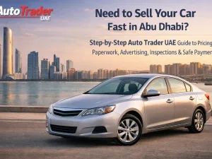 Used car parked in Abu Dhabi ready for quick sale