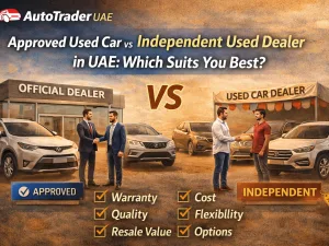 Approved used car and independent used dealer comparison in the UAE
