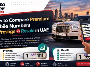 Premium UAE mobile numbers compared for prestige versus resale value
