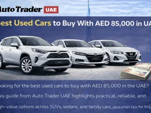 Used cars in UAE showroom suitable for an 85,000 AED budget