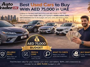 Line-up of popular used cars in UAE suitable for a 75,000 AED budget