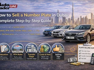 Special Dubai car number plate being prepared for sale