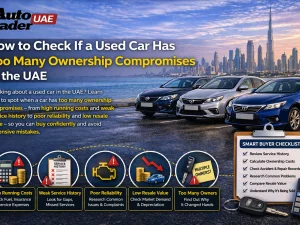 Buyer inspecting a used car for ownership compromises in the UAE