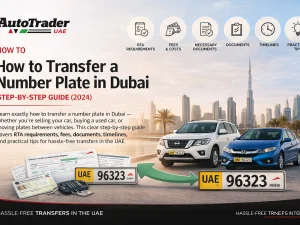 Dubai number plate transfer service at RTA centre
