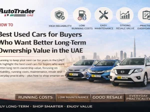 Used cars in the UAE that offer strong long-term ownership value parked in a row