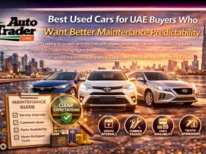 Lineup of popular used cars in the UAE known for predictable maintenance costs