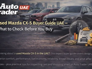 Used Mazda CX-5 SUV parked in Dubai, UAE