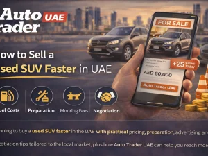 Used SUV parked in UAE ready for sale