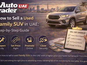 Used family SUV parked in UAE ready for sale