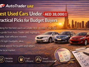 Used compact sedan parked in UAE city under budget of AED 38,000