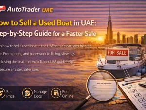 Used boat for sale in a UAE marina