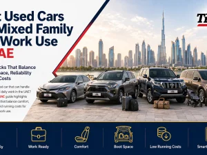 Used family SUV parked in UAE suitable for both work and family use