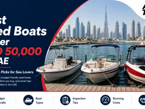 Used budget-friendly boat cruising in UAE waters under AED 50,000