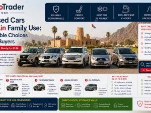 Family SUV parked in Al Ain suitable as a best used car for family use in UAE