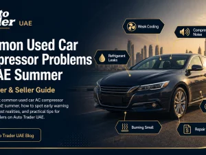 Used car AC system inspection in UAE summer heat