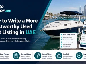 Used boat for sale in UAE with honest, detailed online listing