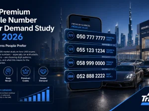 Premium mobile number and luxury SUV in UAE reflecting status-driven buying trends