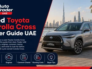 Used Toyota Corolla Cross compact SUV parked in the UAE