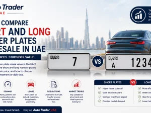 Short and long UAE number plates compared for resale value