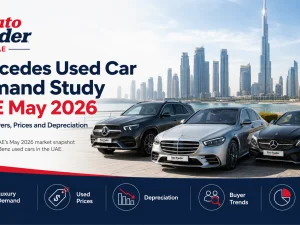 Mercedes-Benz used luxury cars parked in Dubai, UAE