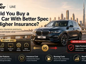 Used cars in UAE with different trim levels and insurance costs
