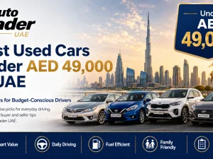 Best used cars under AED 49,000 in UAE parked in a row