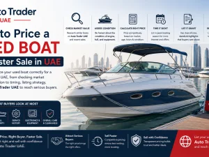 Used boat for sale at marina in UAE