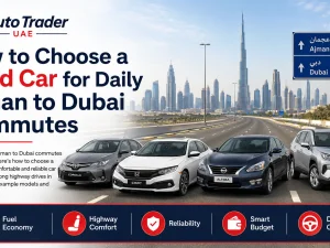 Used cars parked in a UAE city, ideal for everyday driving