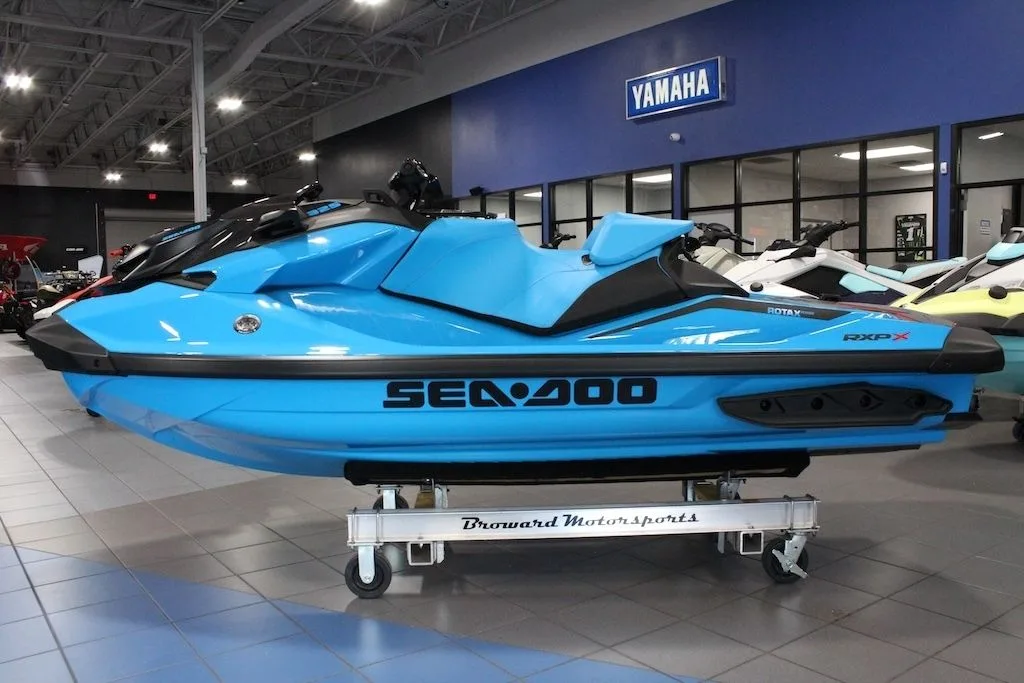 2026 Sea Doo RXP-X™ 325 iBR Gulfstream Blue Premium thumbnail 4