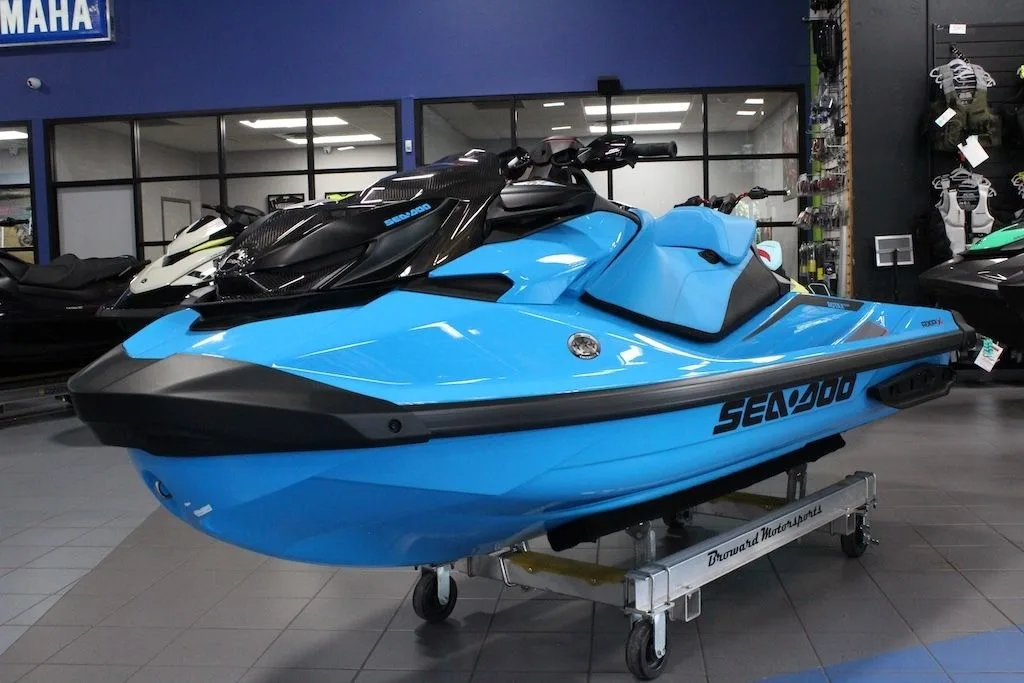 2026 Sea Doo RXP-X™ 325 iBR Gulfstream Blue Premium thumbnail 3