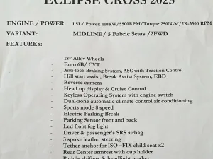 2025 Mitsubishi Eclipse Cross SE